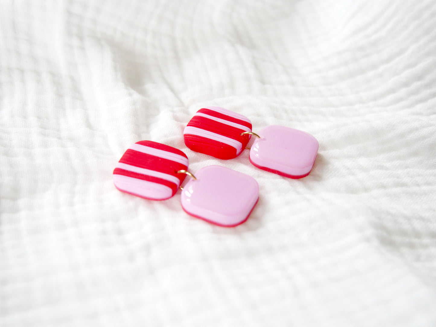 Pink striped candies