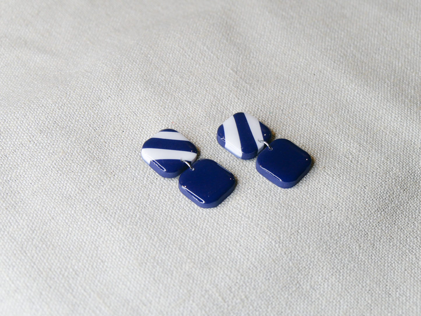 Dark blue striped candies
