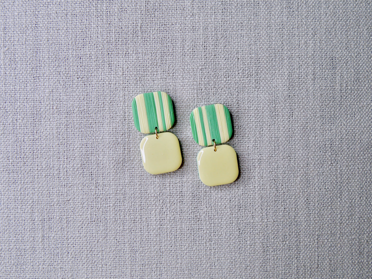 Butter yellow striped candies