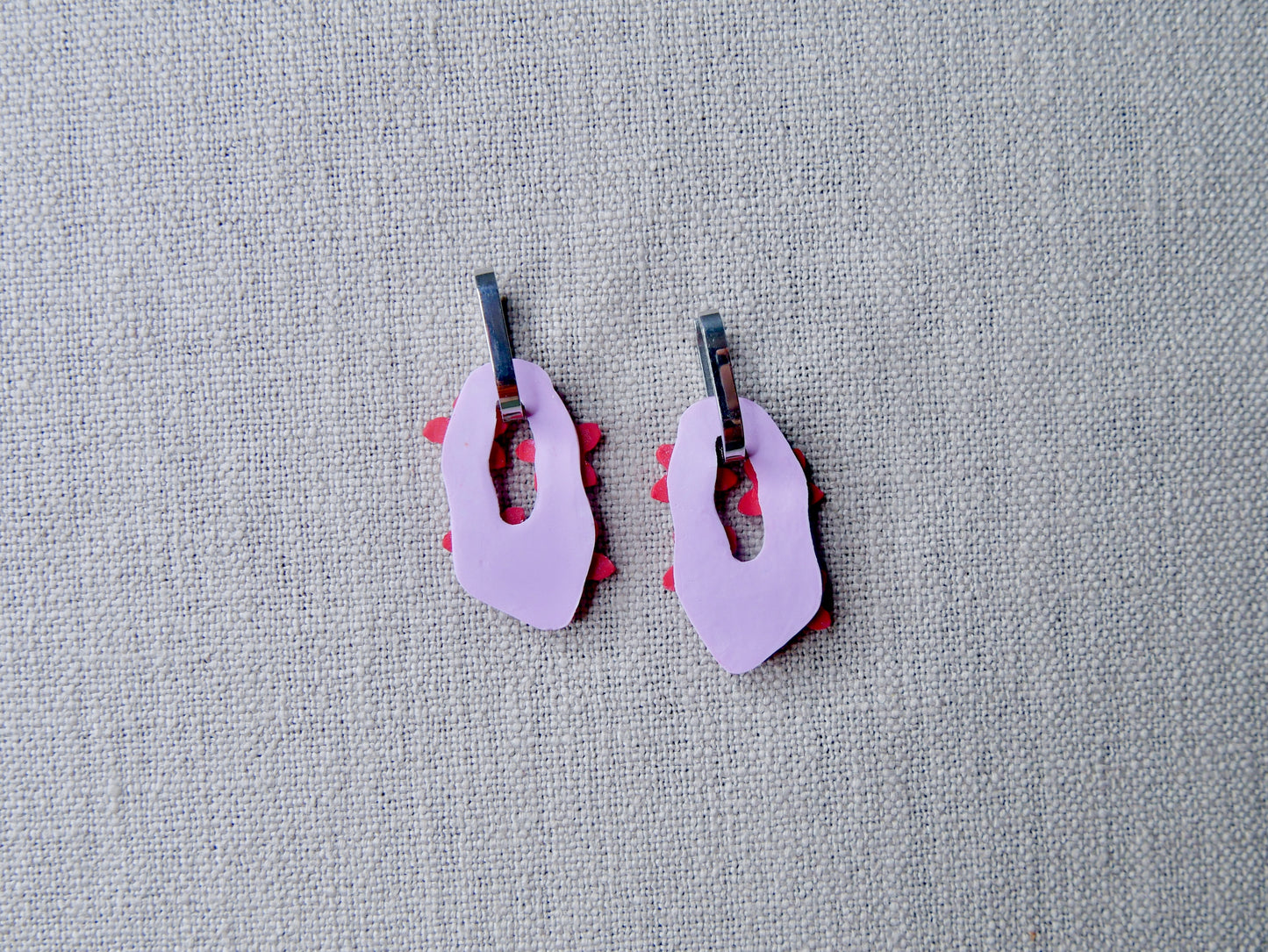 Pink floral hanger