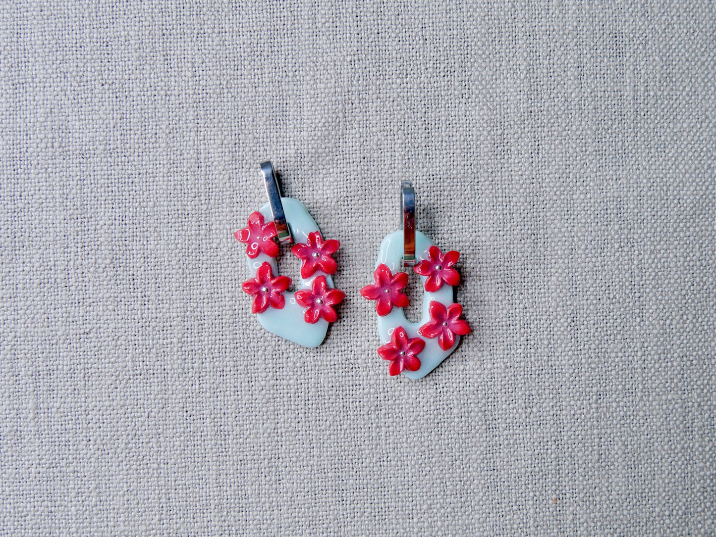 Mint floral hanger