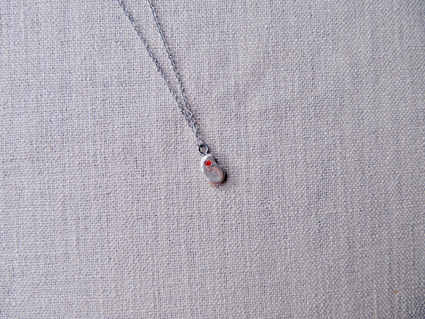Orange stone necklace