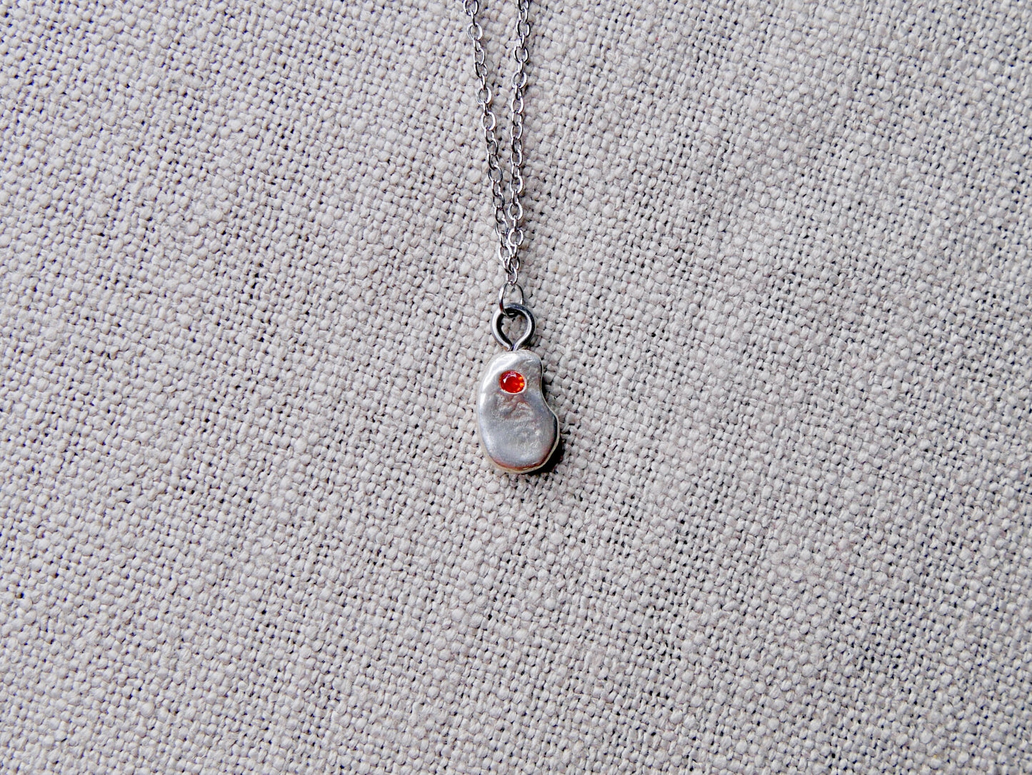 Orange stone necklace
