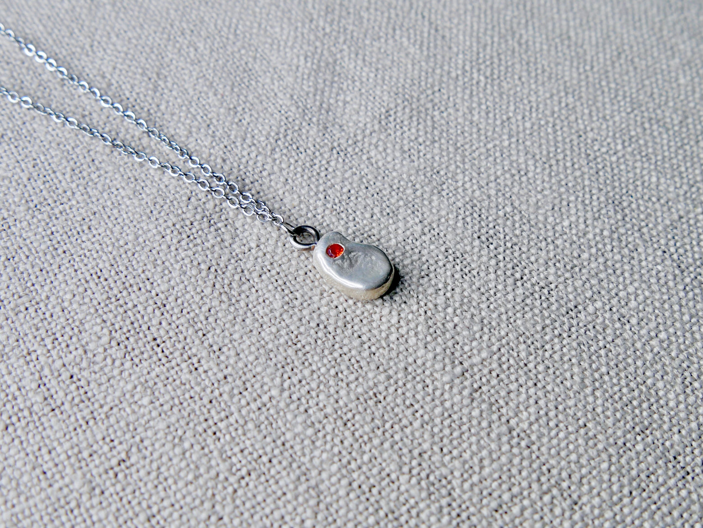 Orange stone necklace