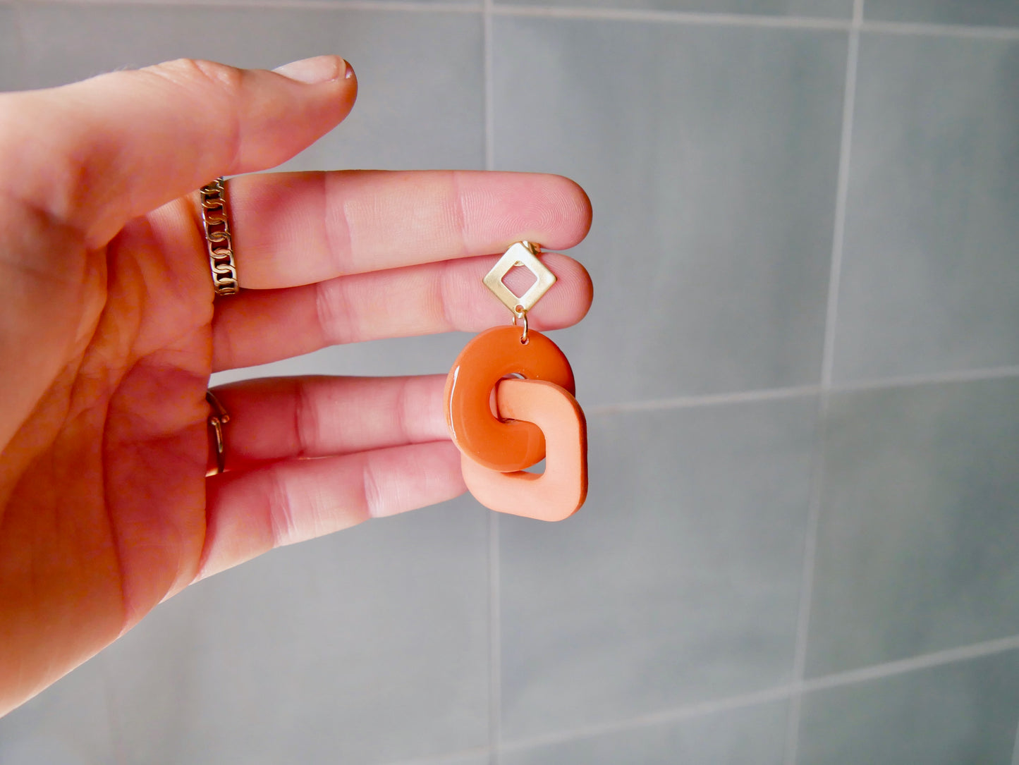 Orange 3D hangers