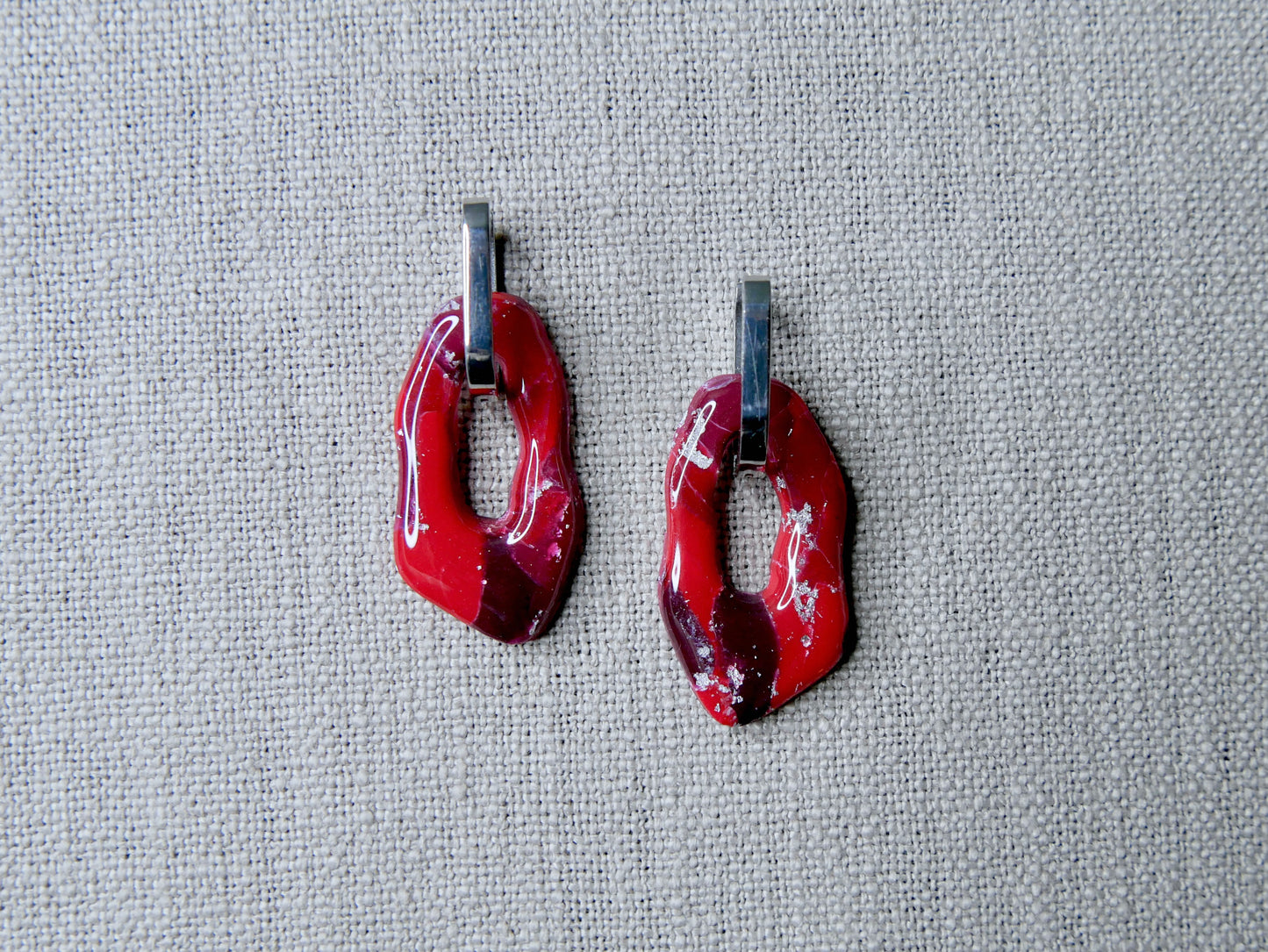 Red-silver hanger