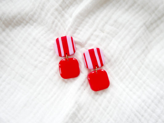 Red striped candies