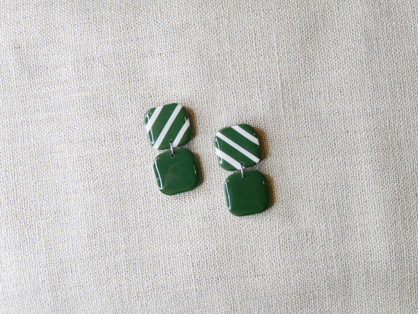 Green striped candies