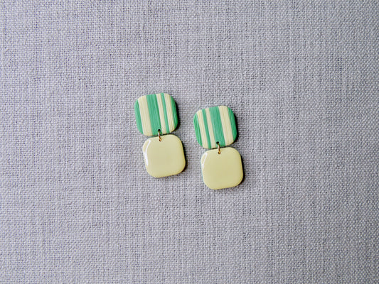 Butter yellow striped candies