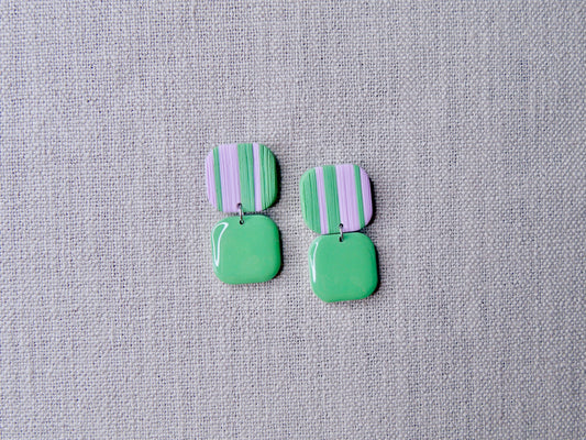 Green striped candies