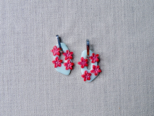 Mint floral hanger