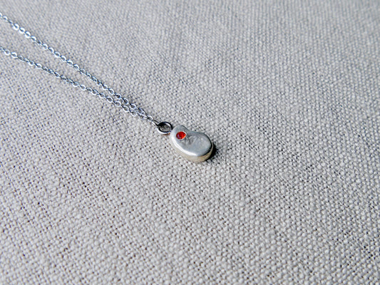 Orange stone necklace